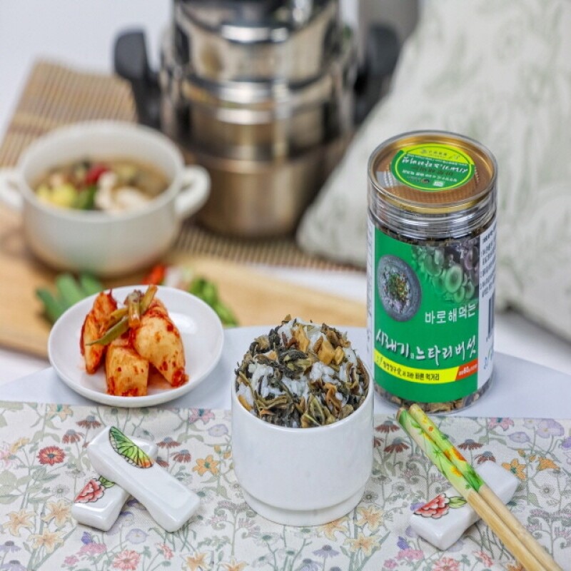 청정양구애,청정양구애 바로해먹는 시래기와 느타리버섯 60g(5인분)