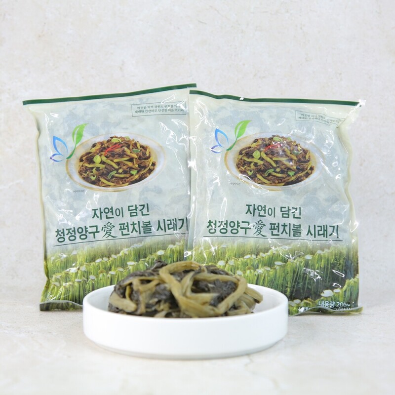 청정양구애,청정양구애 펀치볼 시래기 (냉동, 200gX17봉),홈쇼핑 판매상품